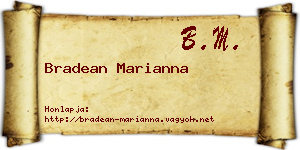 Bradean Marianna névjegykártya