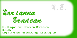 marianna bradean business card